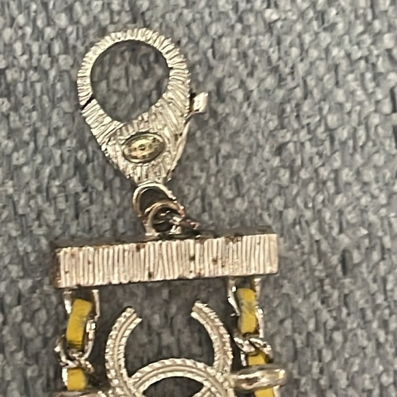 CHANEL - CC Chain Link Gold Tone Leather Bracelet - New w/ Tags - Picture 10 of 16